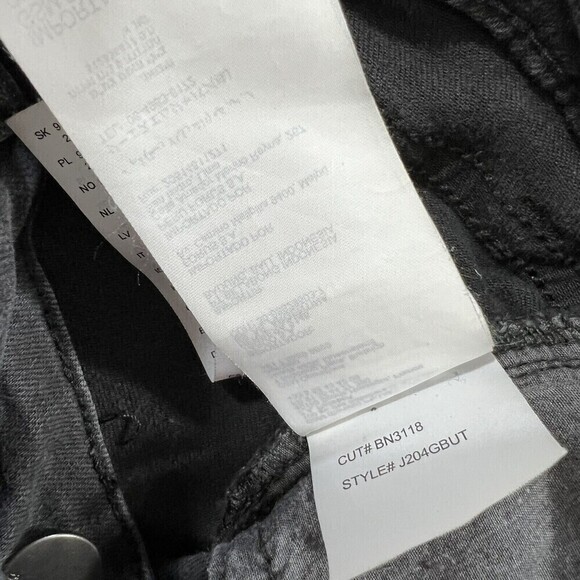 Billabong Button Fly Raw Hem Distressed Black Jean Short J204GBUT Size 26‎ - Picture 7 of 12